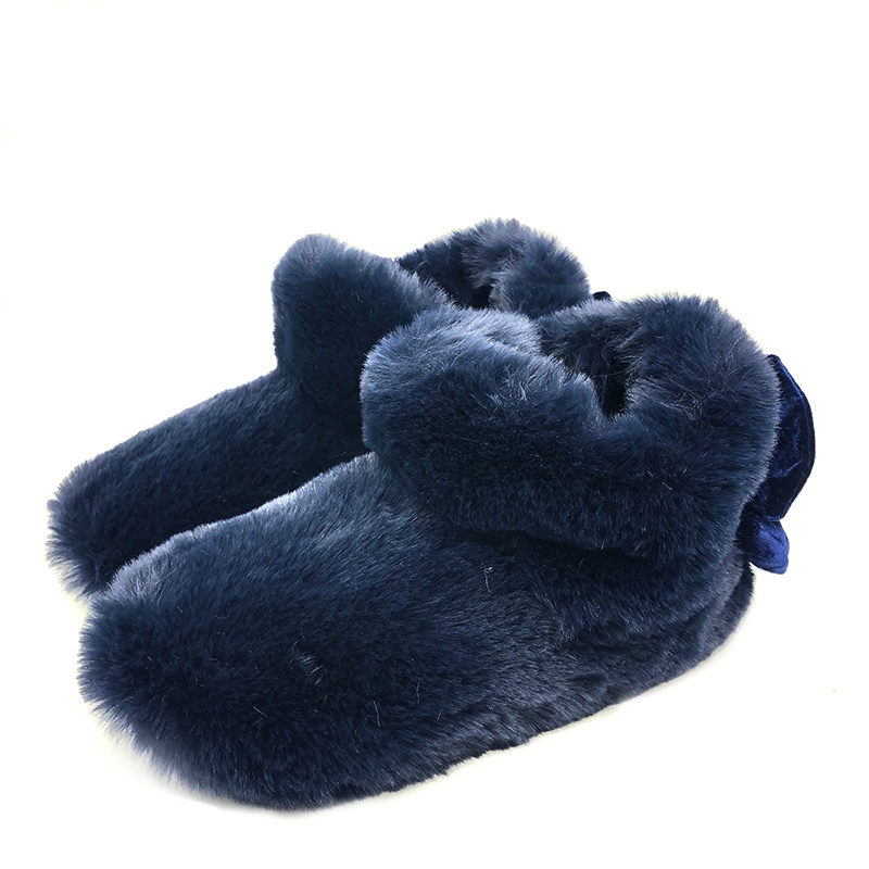 女士人造毛靴子拖鞋