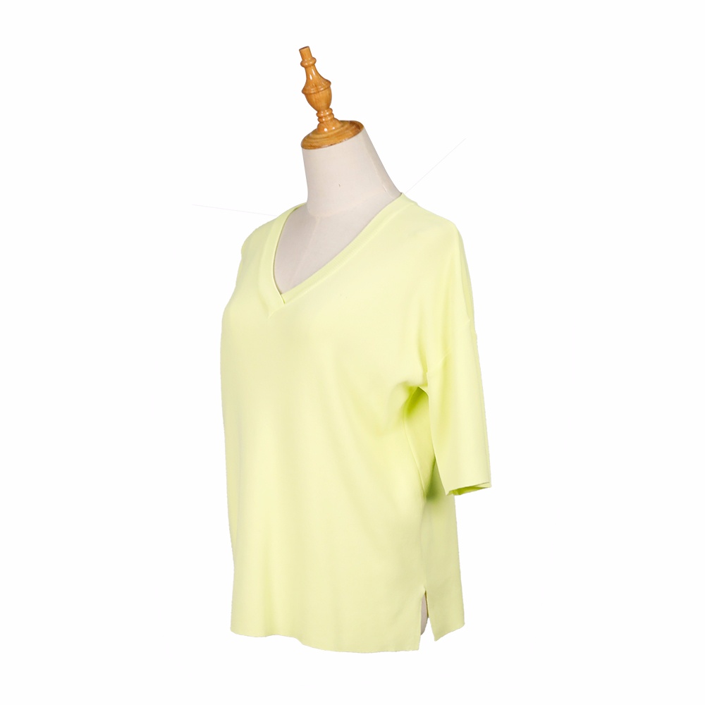 女式簡約針織短袖套衫