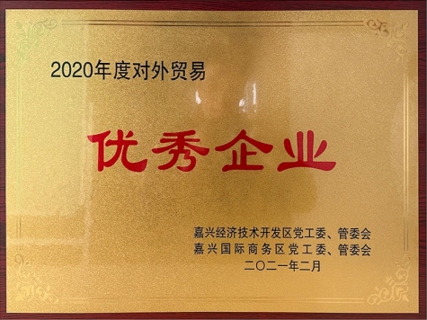 2020年度對外貿易優(yōu)秀企業(yè)